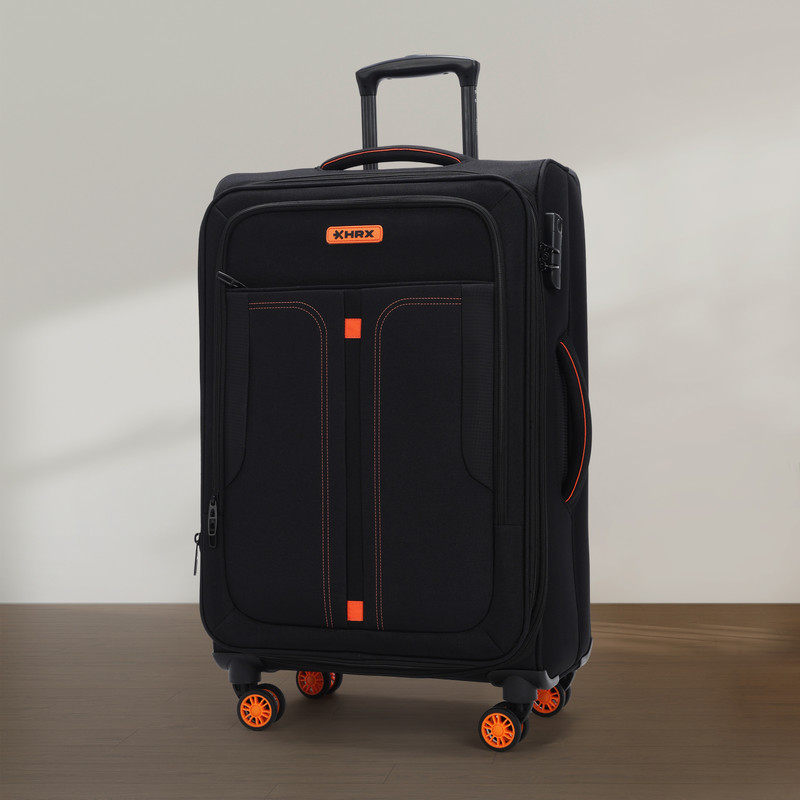 HRX HRX Large Check-in Suitcase (70 cm) 4 Wheels - Overdrive Spinner - Black