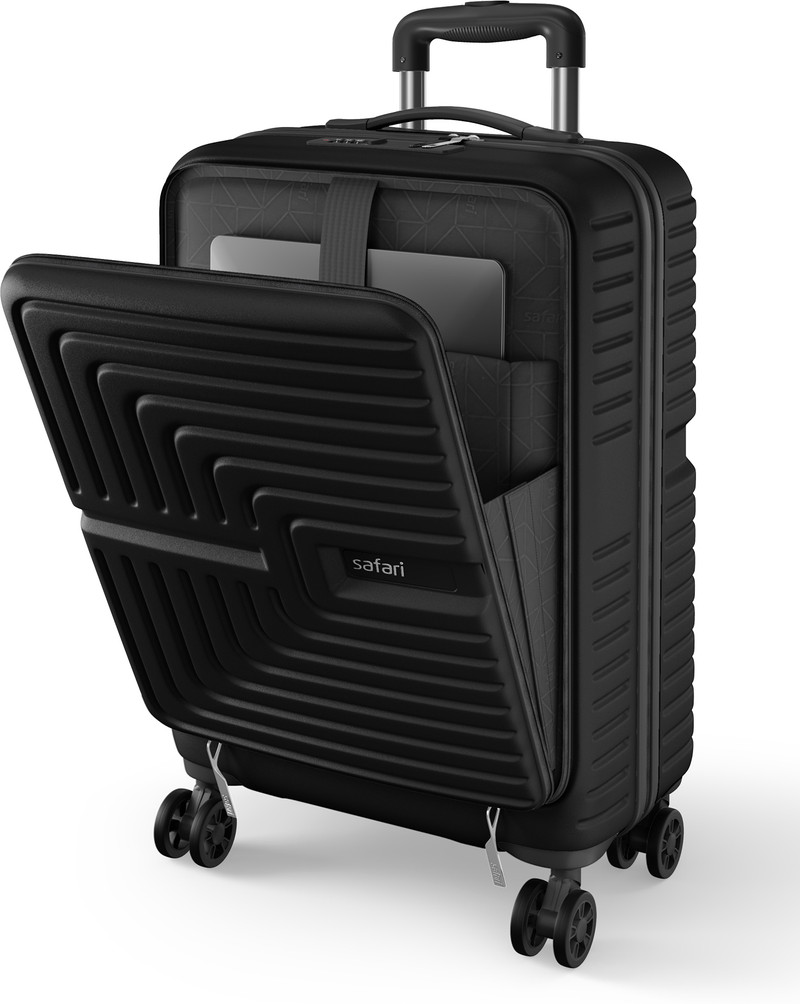 SAFARI Small Cabin Suitcase (55 cm) 8 Wheels - ECLIPSE NEO FO 55 4W BLACK - Black, Grey