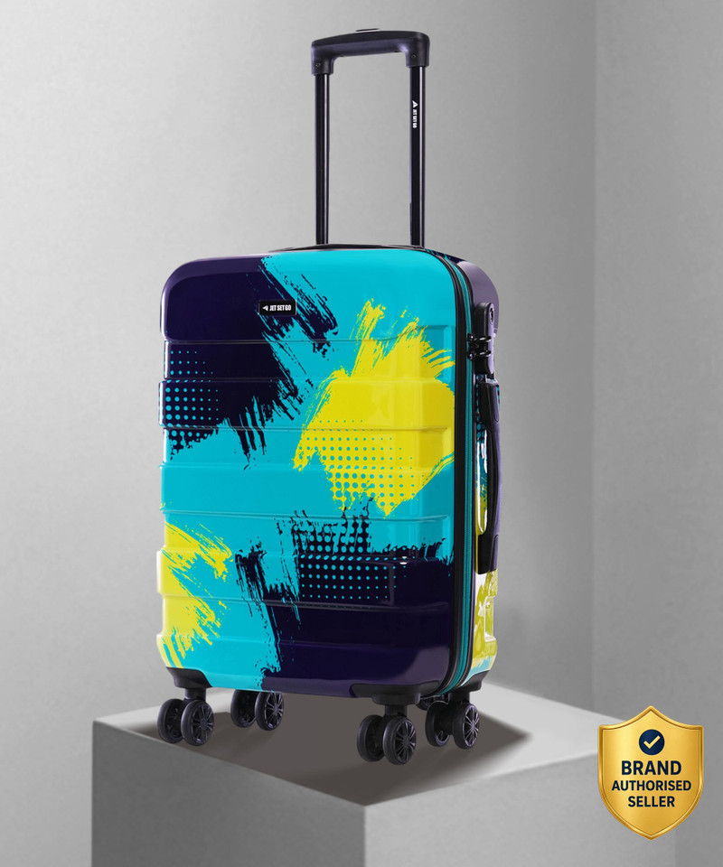 Nasher Miles NASHER MILES Limited Edition Jet Set Go Real Hard-Sided Printed Cabin 55cm Trolley Bag Cabin Suitcase 8 Wheels - 20 inch