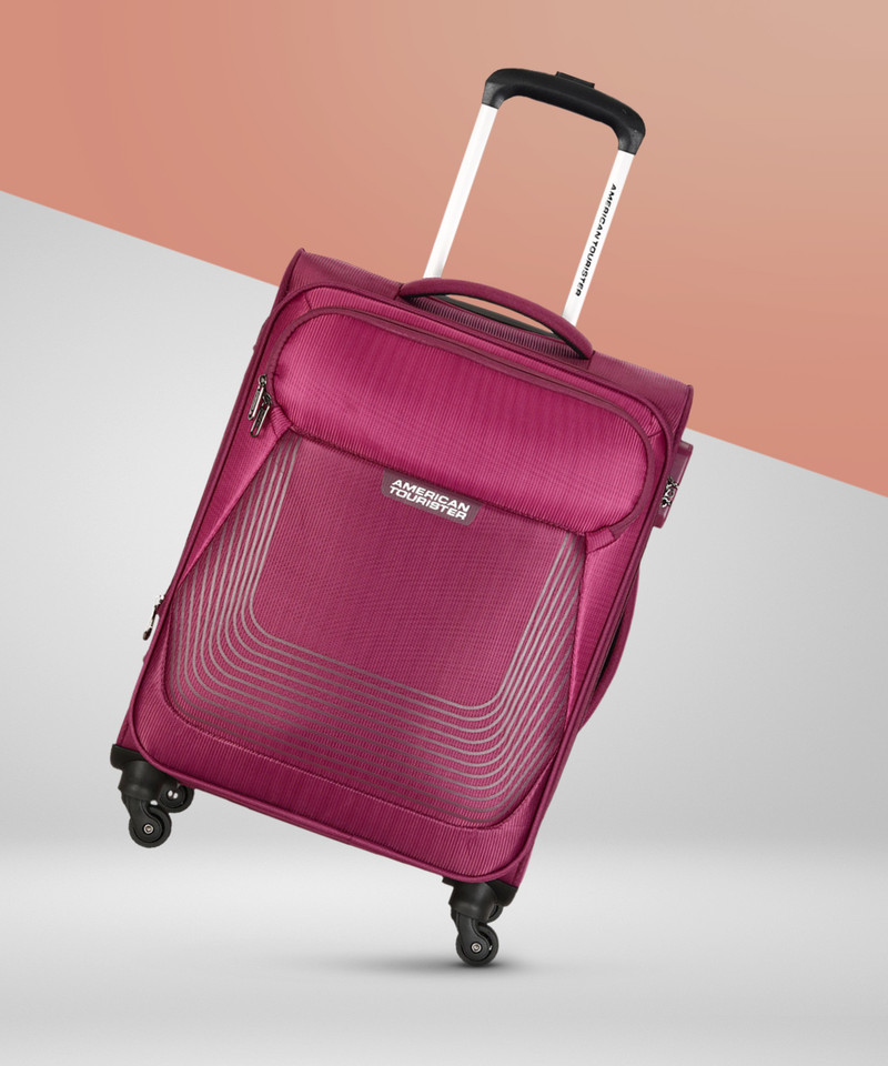 American Tourister AMERICAN TOURISTER Small Cabin Suitcase (58.5 cm) 4 Wheels - AMT SOUTHSIDE LITE sp 58 MAGNTA - Maroon