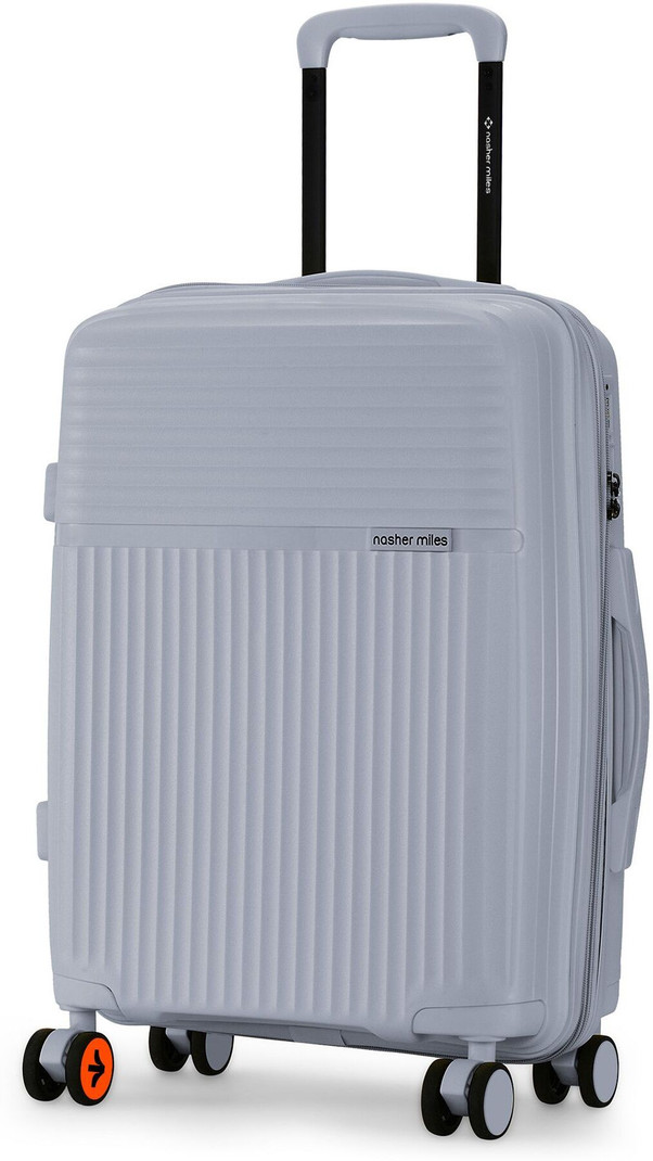 Nasher Miles NASHER MILES Small Cabin Suitcase (55 cm) 8 Wheels - Krabi Expander Hardside Polypropylene Cabin Grey 55cm Trolley Bag - Grey