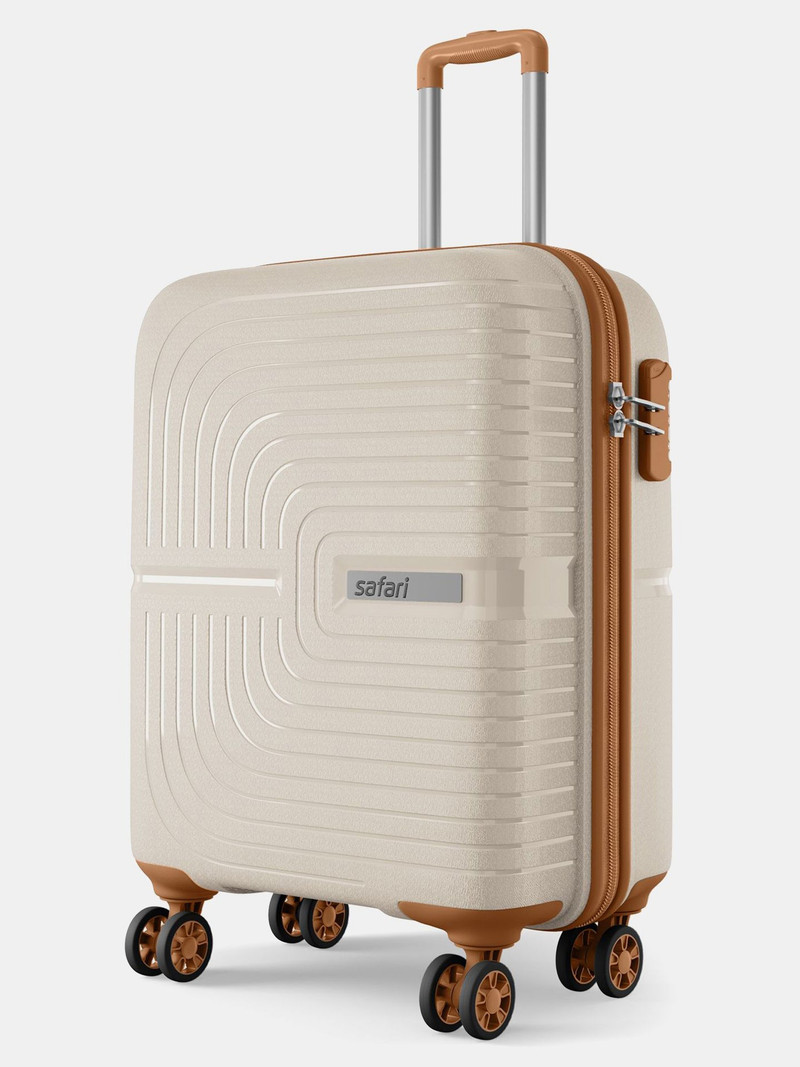 Safari SAFARI Small Cabin Suitcase (55 cm) 8 Wheels - Eclipse Neo 55 4W Luxury Beige - Beige