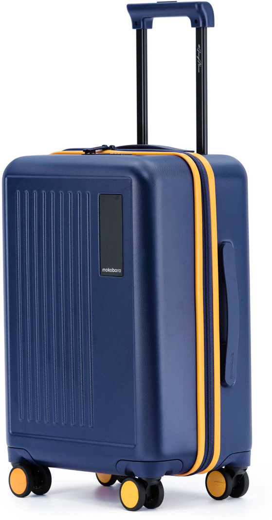 Mokobara Mokobara Small Cabin Suitcase (54 cm) 8 Wheels - The Transit Cabin Luggage - Blue, Gold
