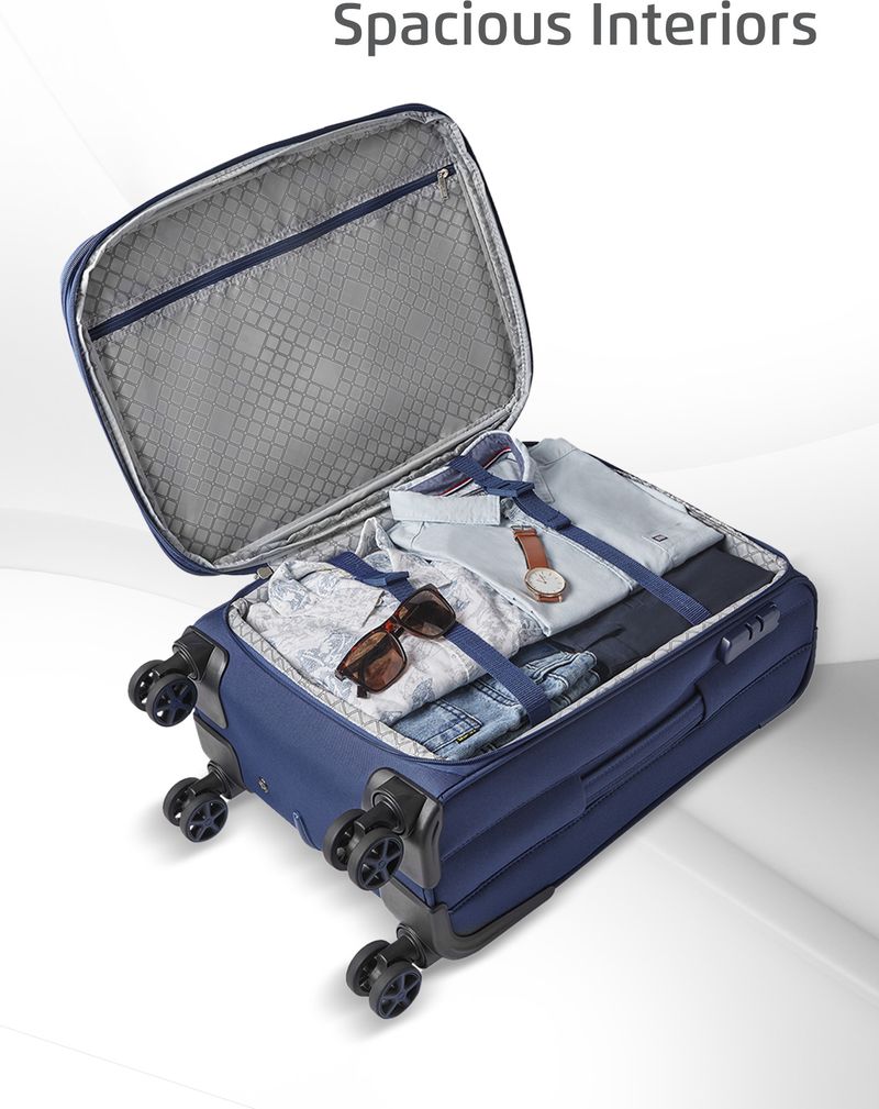 SAFARI Swift Neo 59 cm 8-Wheel Blue Cabin Suitcase - Image 4