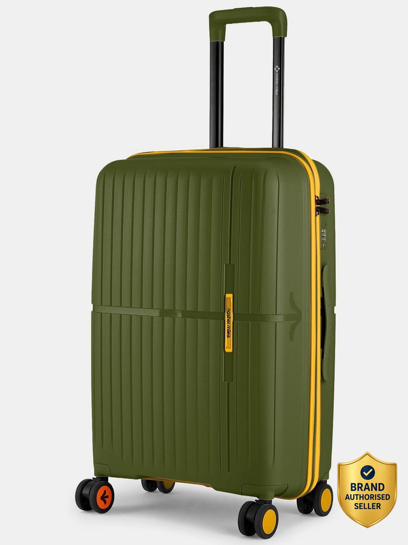 Nasher Miles NASHER MILES Springfield HardSide Polypropylene Checkin Luggage 24inch Trolley Bag for Travel Check-in Suitcase 8 Wheels - 24 inch