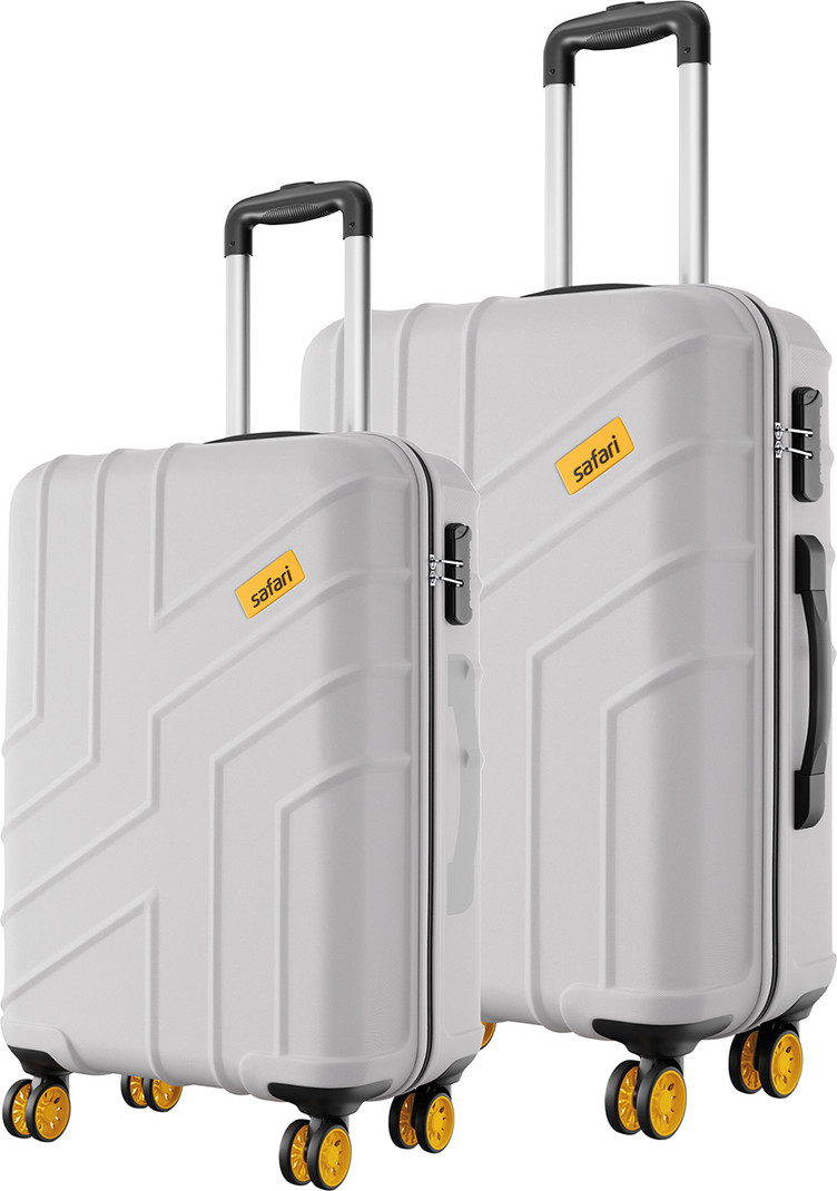 Safari SAFARI Hard Body Set of 2 Luggage 8 Wheels - STRATOS - Grey