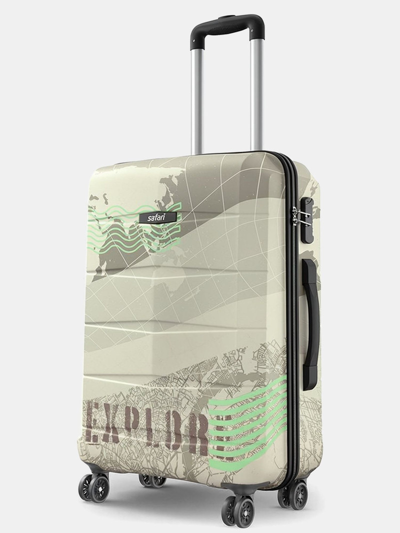 Safari SAFARI Medium Check-in Suitcase (66 cm) 4 Wheels - Explore Neo 66 4W - Khaki