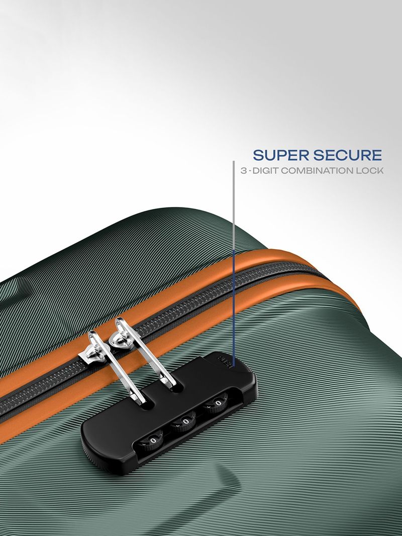 SAFARI Small Cabin Suitcase 55 cm 8 Wheels Green - Image 5