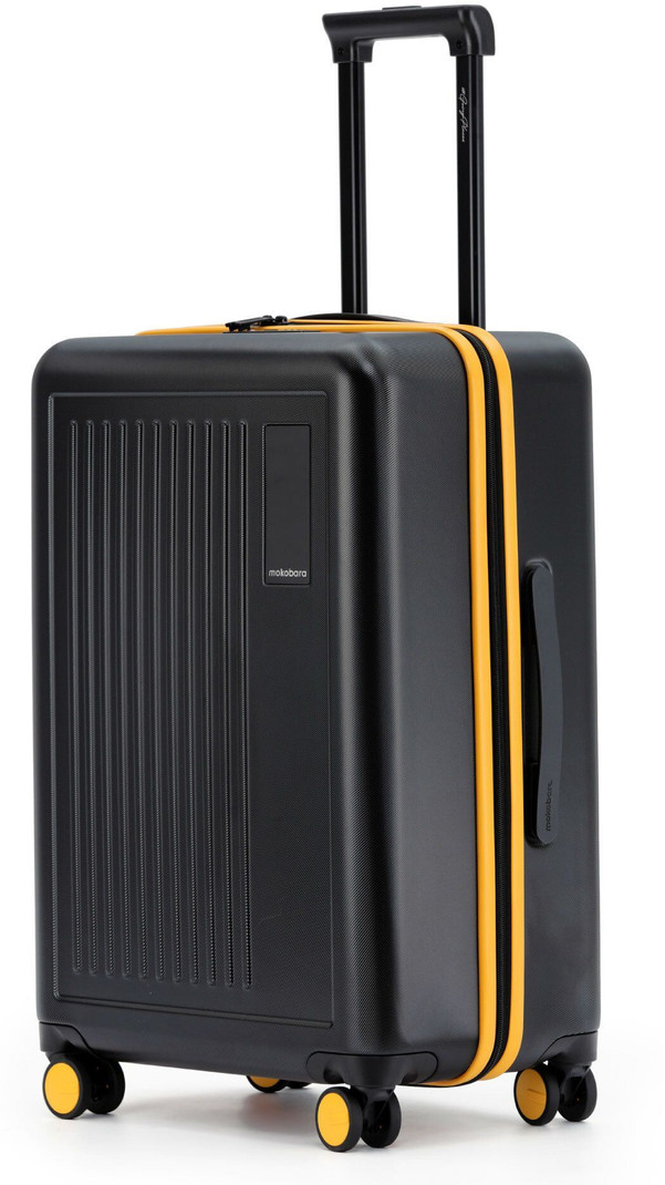 Mokobara Mokobara Medium Check-in Suitcase (64 cm) 8 Wheels - The Transit Check-in 2.0 - Black, Beige