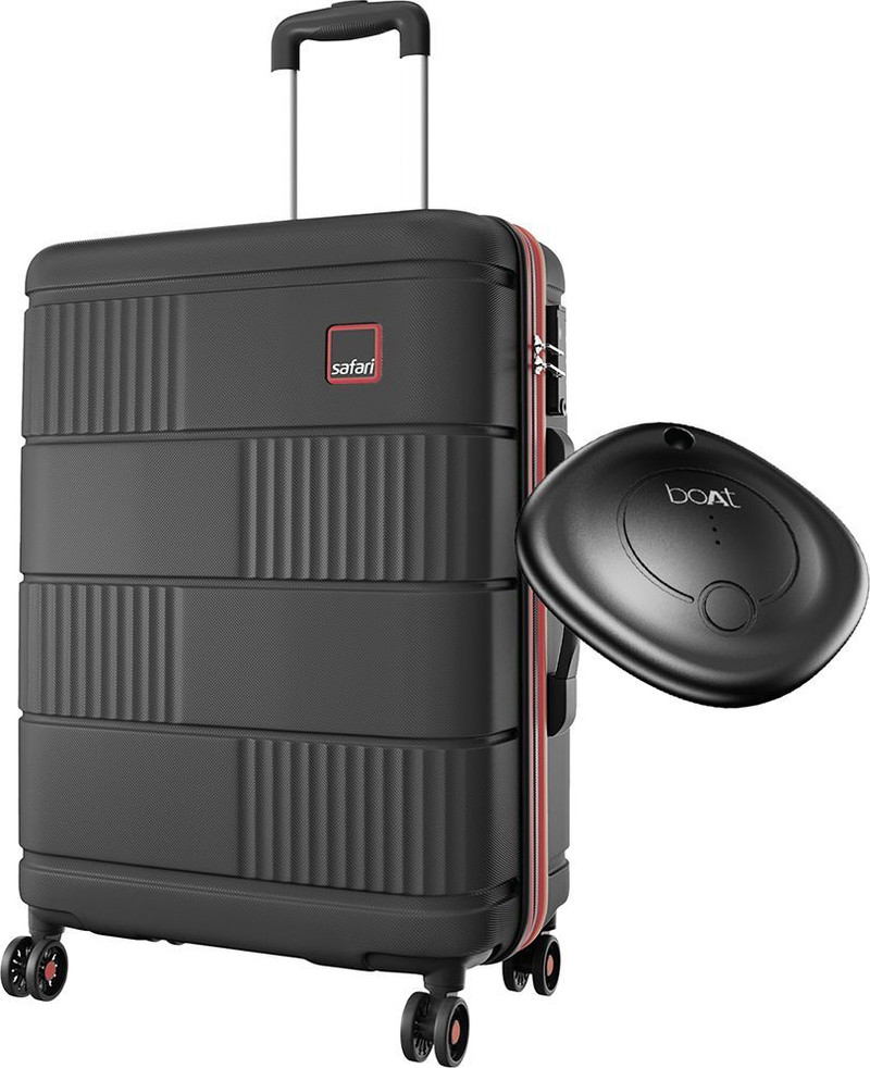 Safari SAFARI Medium Check-in Suitcase (69 cm) 8 Wheels - Trackr - Black
