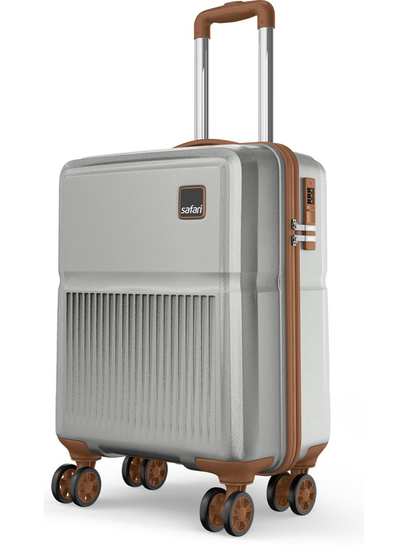 SAFARI Large Check-in Suitcase (75 cm) 8 Wheels - Auris - Silver