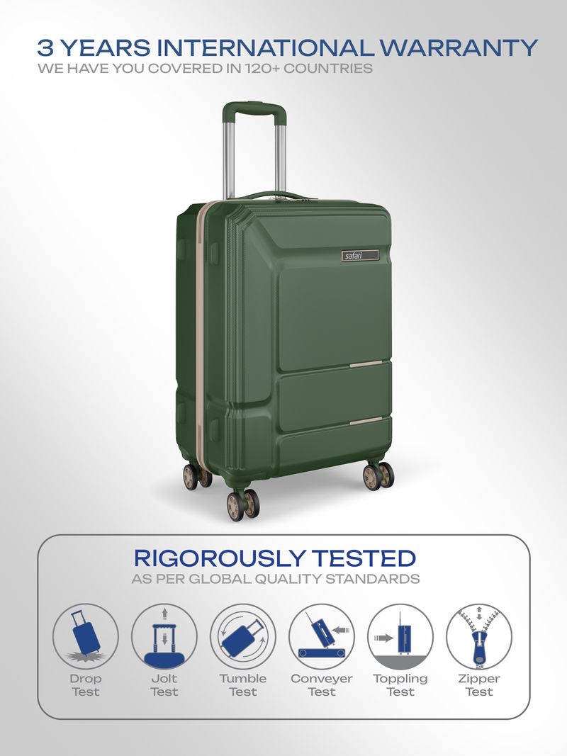 SAFARI Medium Check-in Suitcase (65 cm) 8 Wheels - SQUADRON 65 4W DUSK GREEN - Green - Image 6