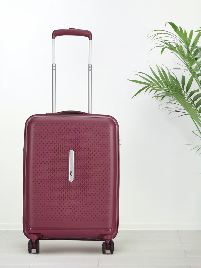 VIP VIP Small Cabin Suitcase (57 cm) 8 Wheels - Stargaze Active 55 - Hardbody Trolley Bag With TSA Lock - Red