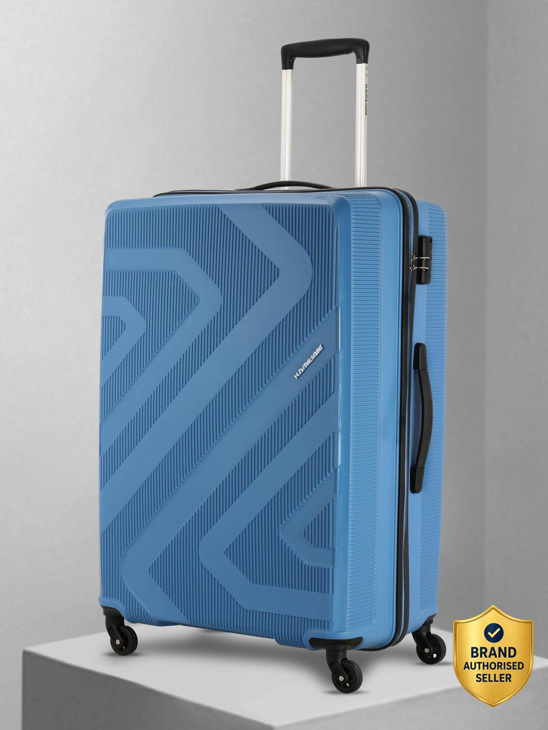 Large Check-in Suitcase (79 cm) 4 Wheels - Combination Lock-Kiza - Blue