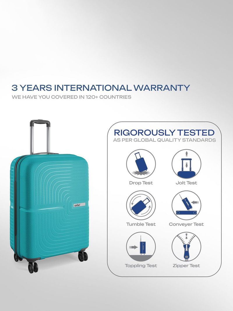 SAFARI Eclipse Neo 55 Teal Silver 8 Wheel Suitcase 55 cm - Image 6