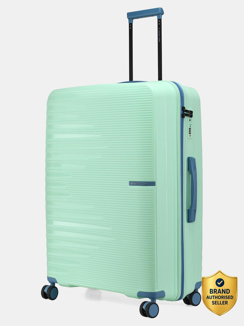 Nasher Miles NASHER MILES Havelock TSA Lock HardSide Polypropylene Check-in Cyan Green 75cm Trolley Bag Check-in Suitcase 8 Wheels - 28 inch