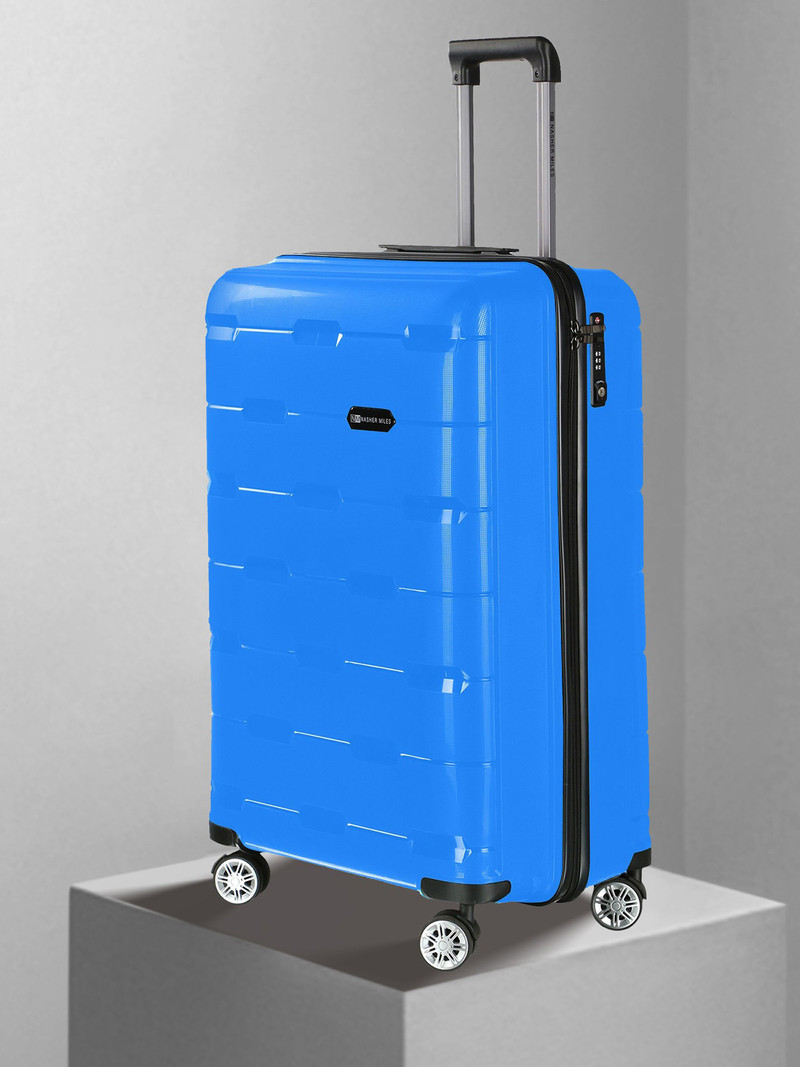 Nasher Miles NASHER MILES Small Cabin Suitcase (55 cm) 4 Wheels - Santorini_Sapphire_20 - Multicolor, Blue