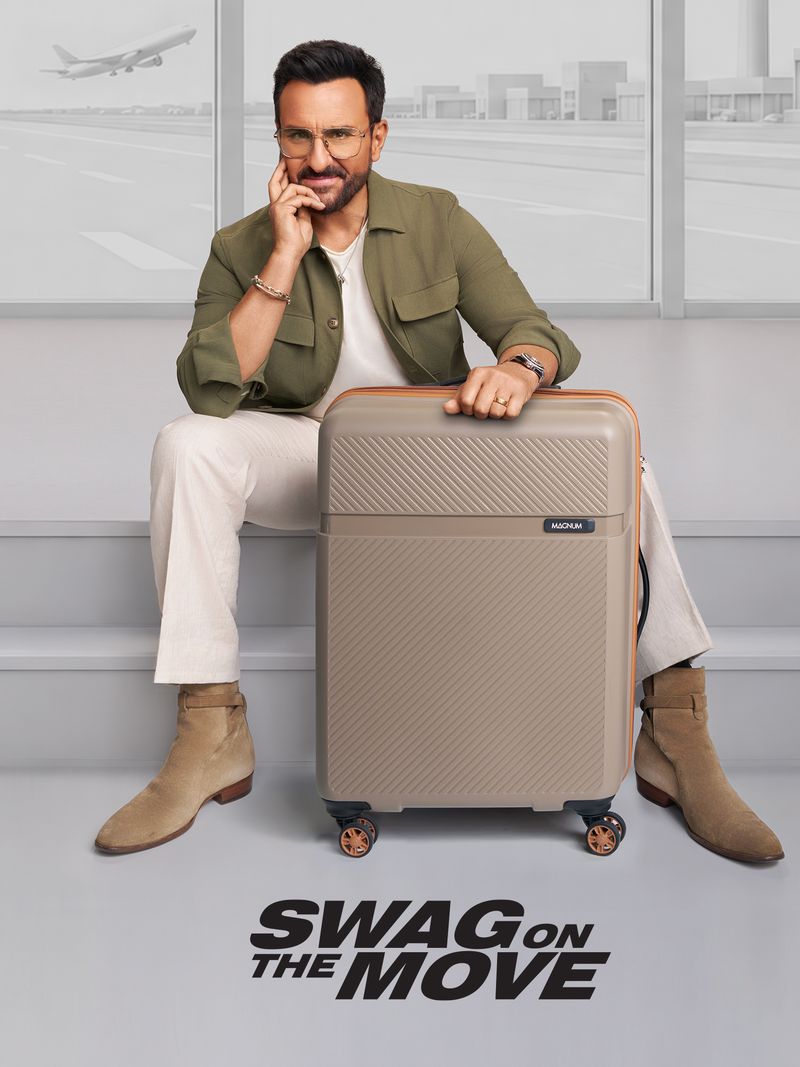 Fury 55 4W Black Tan Cabin Suitcase 55 cm 8 Wheels - Image 3