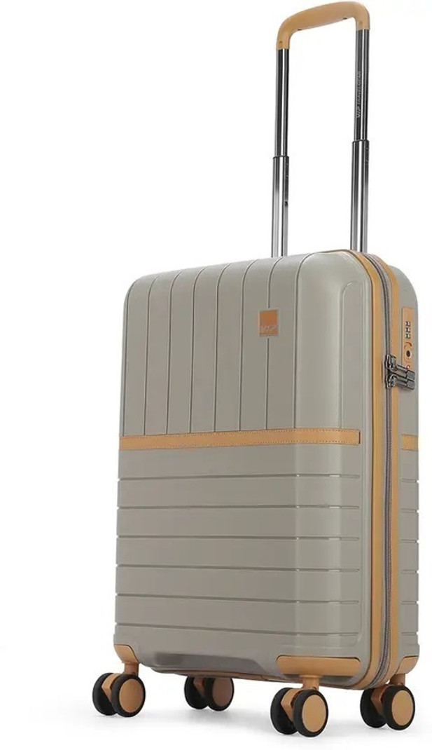 VIP VIP Large Check-in Suitcase (79 cm) 8 Wheels - CLASSIC Hard-Sided Trolley Bag - Beige