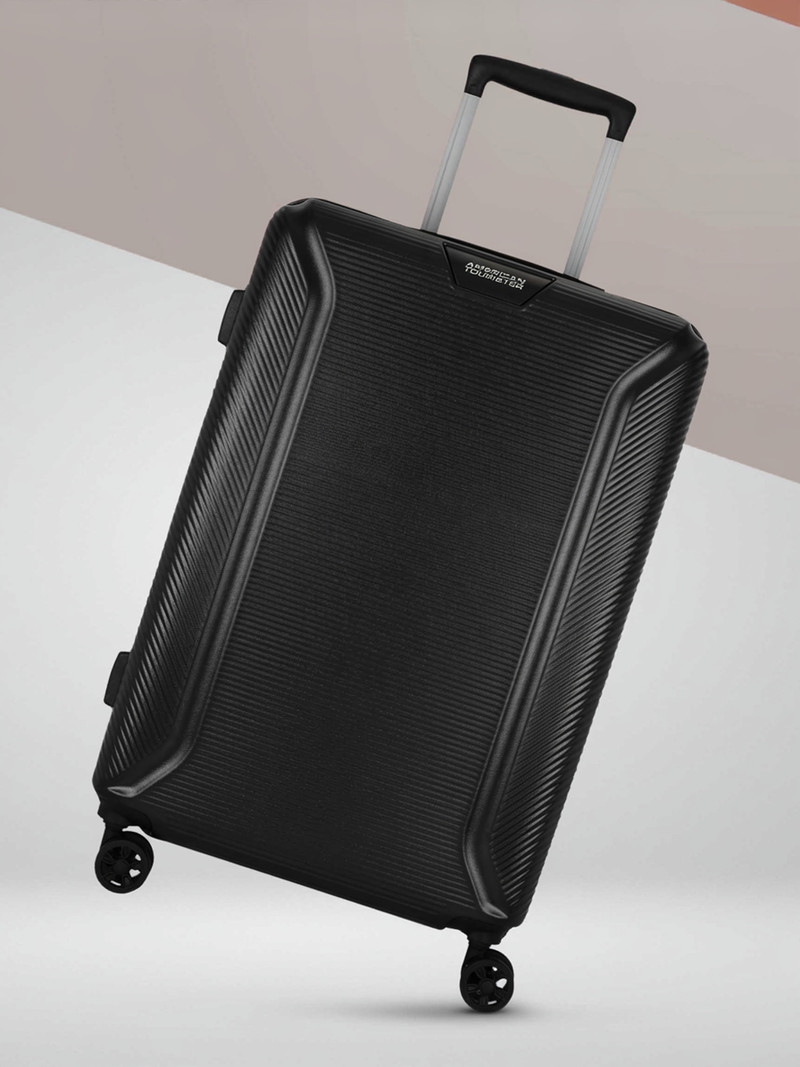 American Tourister AMERICAN TOURISTER Medium Check-in Suitcase (67 cm) 8 Wheels - TSA Lock-Robotech - Black