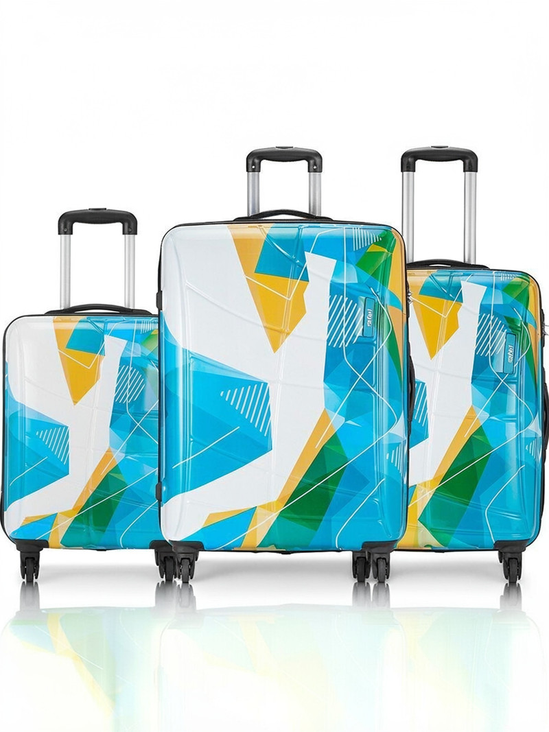 Safari SAFARI Hard Body Set of 3 Luggage 4 Wheels - Luma - Multicolor