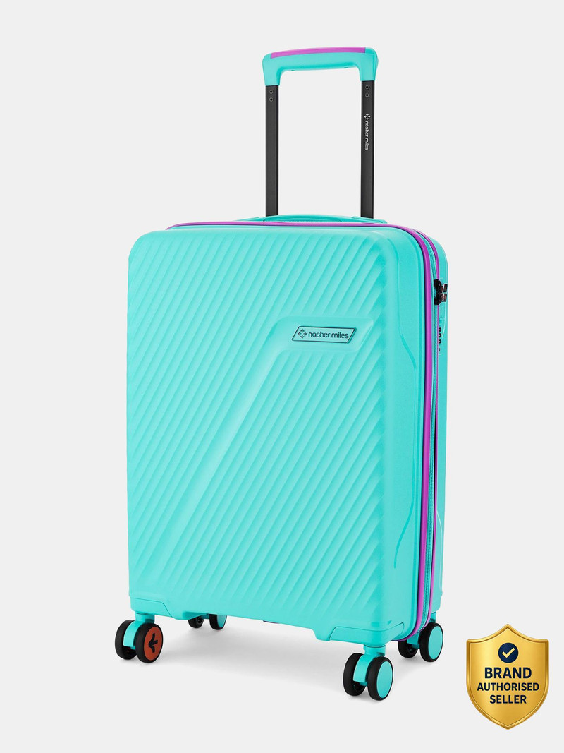 Nasher Miles NASHER MILES Small Cabin Suitcase (55 cm) 8 Wheels - Montreal Hard-Sided Polypropylene Cabin Luggage 20 Inch Trolley Bag for Travel