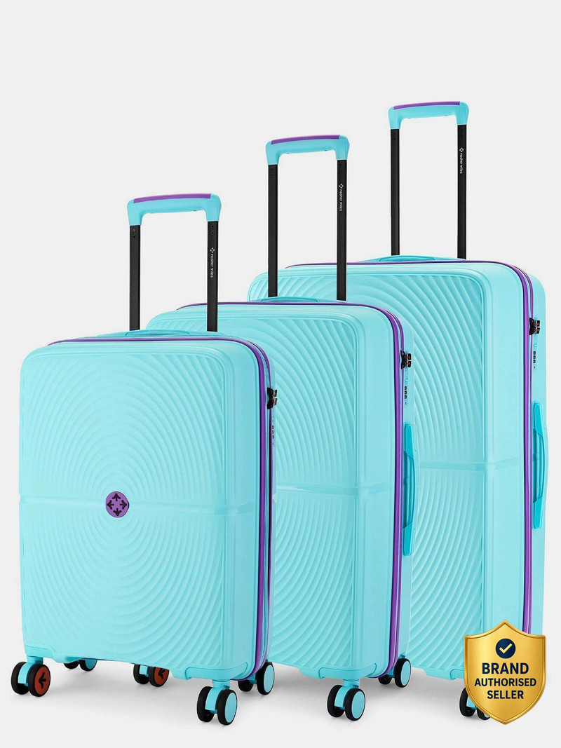 Nasher Miles NASHER MILES Bali Polypropylene 55 65 & 75 cm Small Medium Large Lightweight Trolley Bags Cabin & Check-in Set 8 Wheels - 28 inch