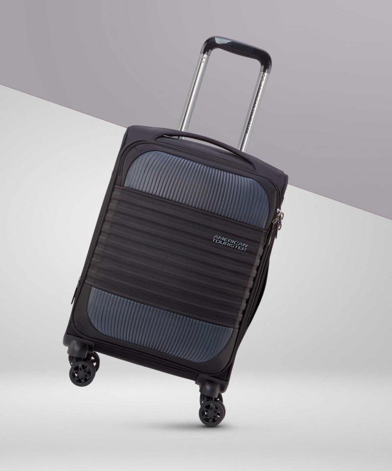 American Tourister AMERICAN TOURISTER Small Cabin Suitcase (55 cm) 8 Wheels - Fornax - Black