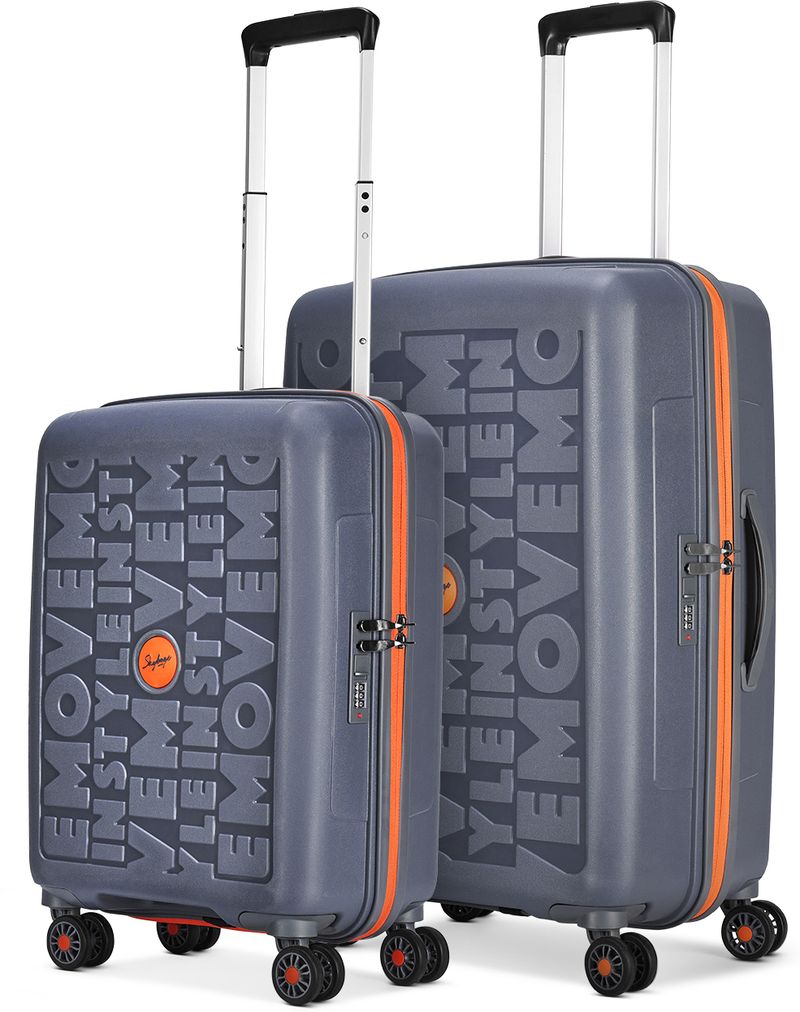 SKYBAGS Hard Body 2 Luggage Set, 8 Wheels, Blue - Image 2