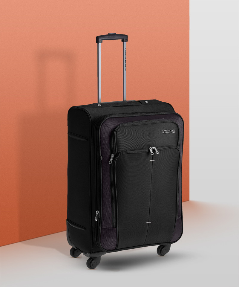 American Tourister AMERICAN TOURISTER Medium Check-in Suitcase (67 cm) 4 Wheels - Crete - Black