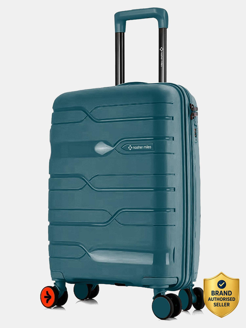 Nasher Miles NASHER MILES Small Cabin Suitcase (55 cm) 8 Wheels - Paris Polypropylene 20 inch Hard-Sided Spinner Trolley Bag for Travel \u0026 Business