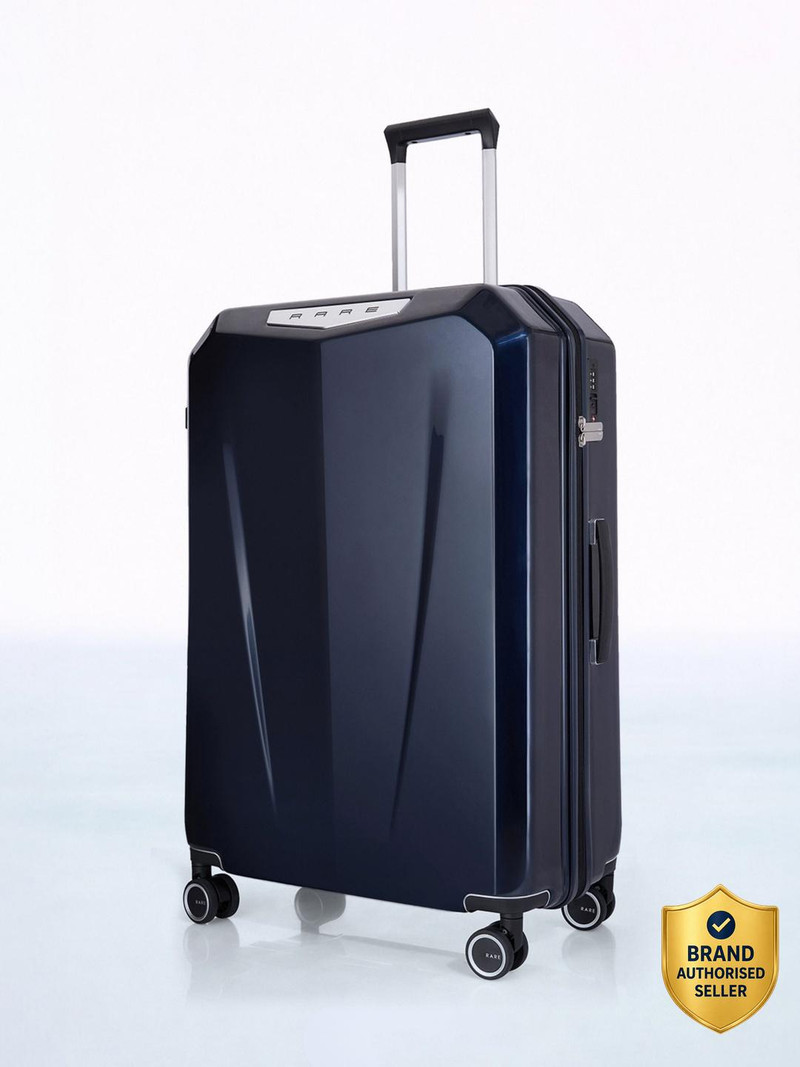 Rare Rabbit Rare Gallardo - Medium Check-in Suitcase (65 cm) 8 Wheels — dark-blue