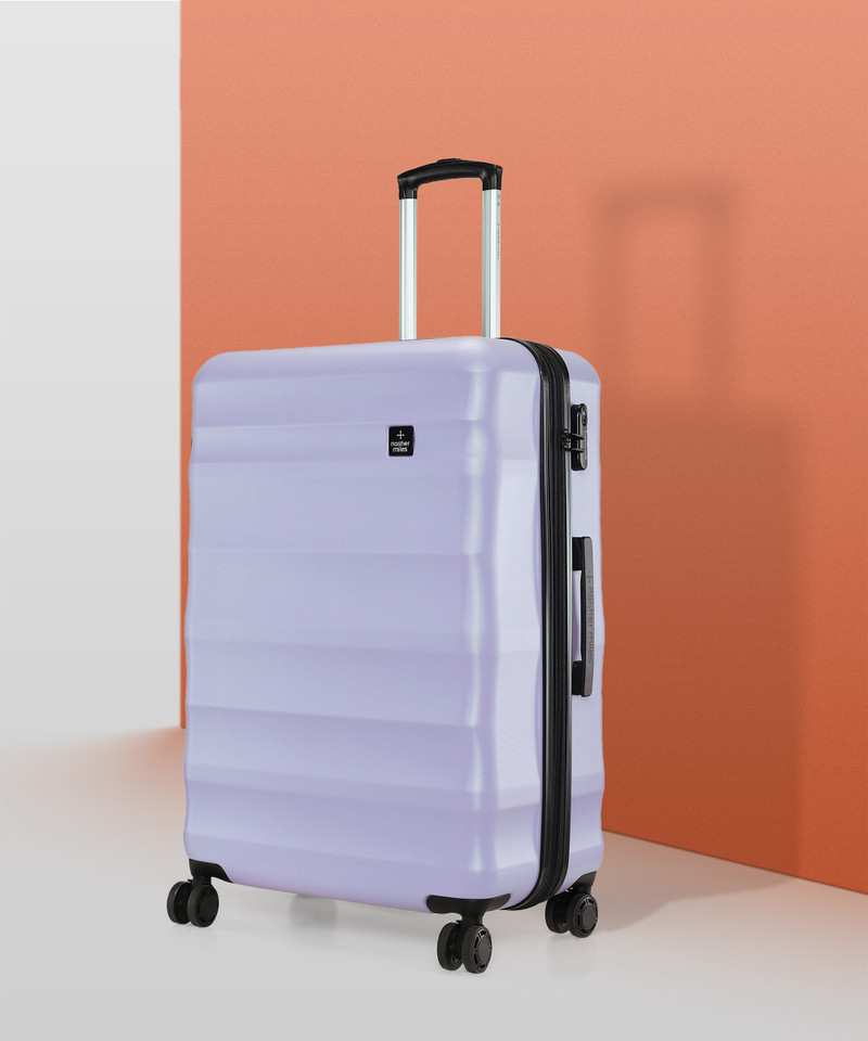 Nasher Miles NASHER MILES Large Check-in Suitcase (75 cm) 8 Wheels - Rome Expander Hard Sided Check-In Lavender 75CM Trolley Luggage Bag - Purple