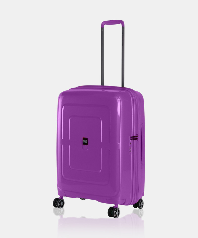 Nasher Miles NASHER MILES Small Cabin Suitcase (55 cm) 4 Wheels - Amterdam Expander Hard-Sided Polypropylene 20 inch |55cm Trolley bag - Purple