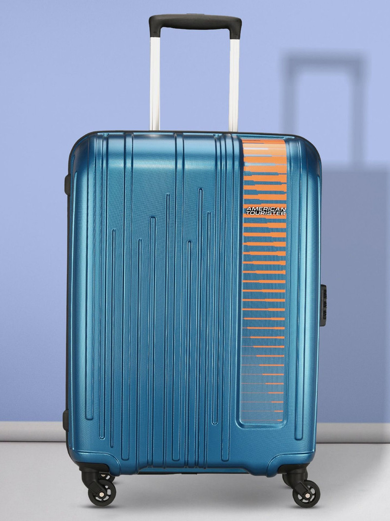 American Tourister AMERICAN TOURISTER Small Cabin Suitcase (56 cm) 4 Wheels - Combination Lock-Hamilton Plus - Blue