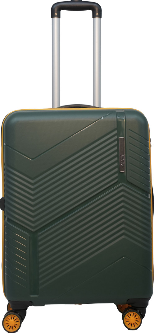 Safari SAFARI Small Cabin Suitcase (55 cm) 8 Wheels - 5 year international warranty Hard Luggage TSA Lock 55 cm - Green