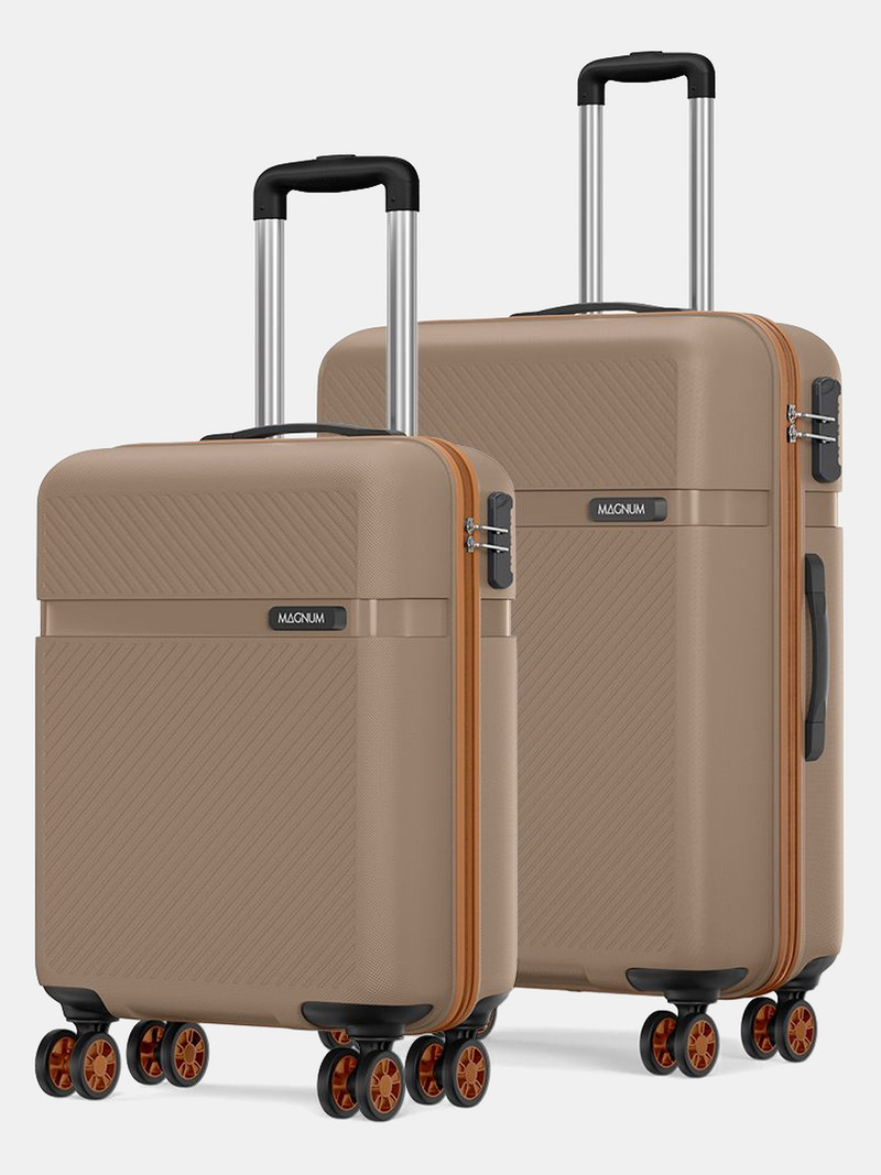 Safari SAFARI Hard Body Set of 2 Luggage 8 Wheels - Fury 5566 4W Fossil - Khaki