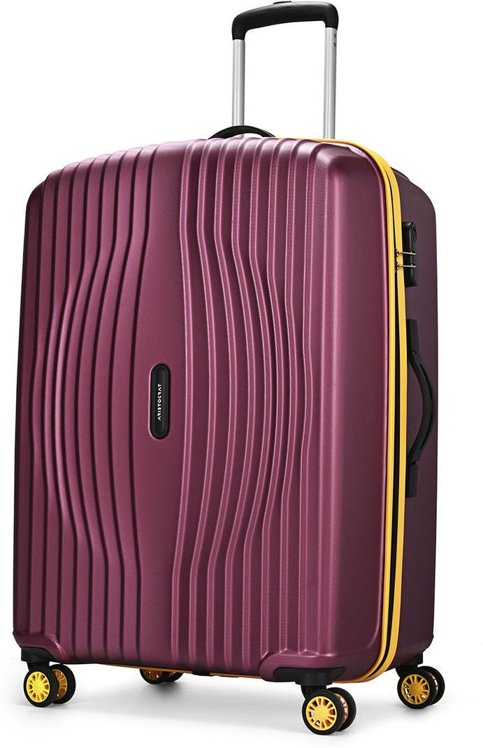 ARISTOCRAT Vortex Plus Check-in Trolley Bag | Large Hard Luggage with Combination Lock Check-in Suitcase 8 Wheels - 30 Inch