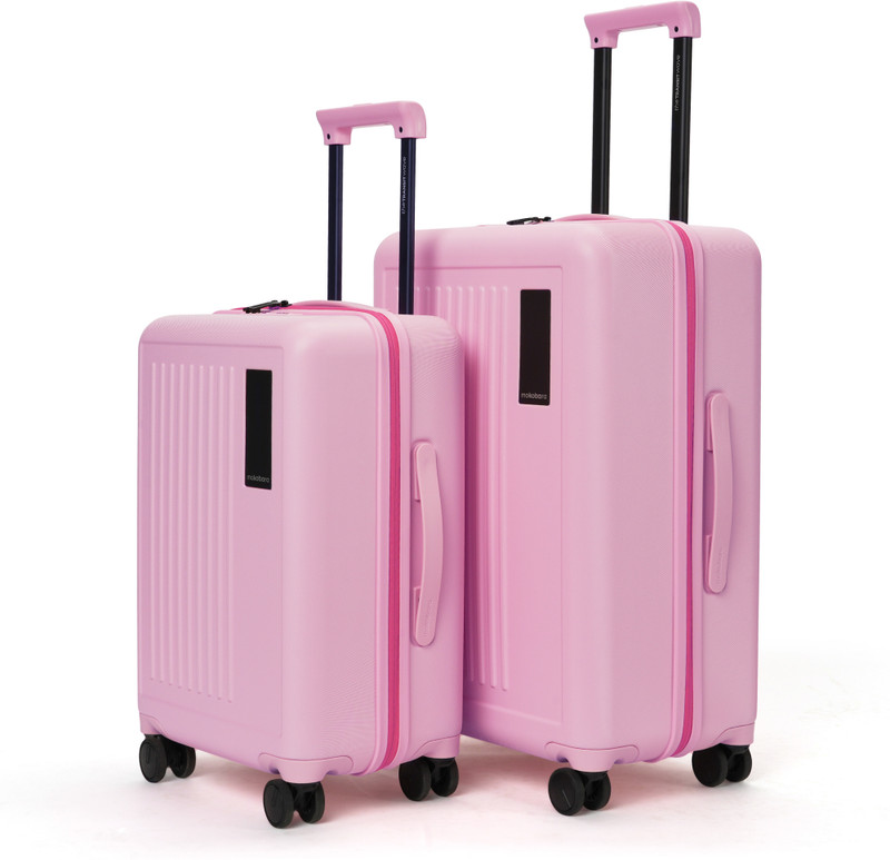 Mokobara Mokobara Hard Body Set of 2 Luggage 8 Wheels - The Transit Wave Set of 2 - Pink