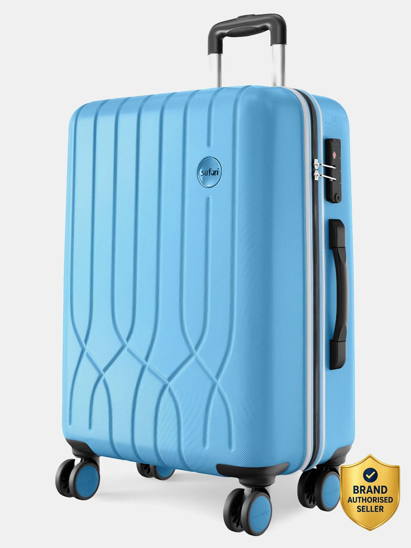 safari large check-in suitcase (79 cm) 8 wheels - grandeur neo 79 - blue