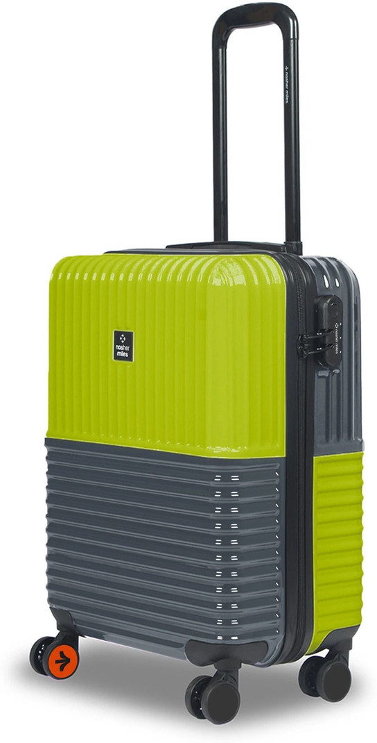 Nasher Miles NASHER MILES Small Cabin Suitcase (55 cm) 8 Wheels - Hard-sided Polycarbonate Cabin Luggage Lime Green and Olive 20 inch |55cm Trolley bag - Green, Grey - Green, Dark Green