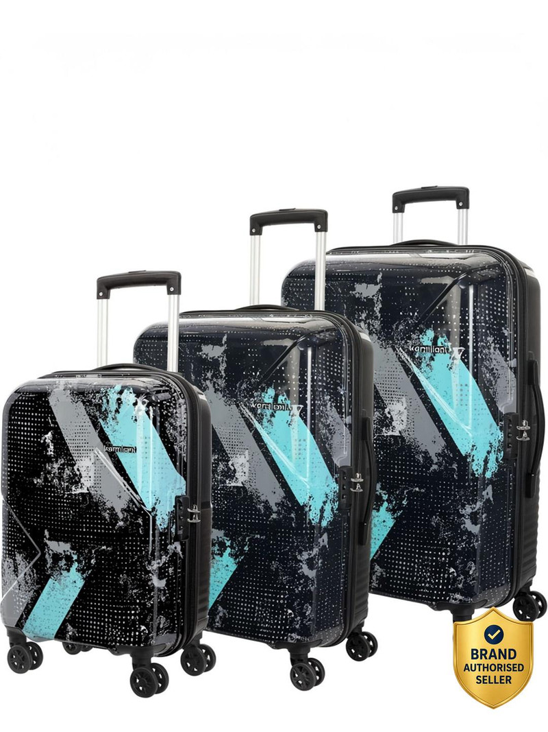 American Tourister Kamiliant by American Tourister Hard Body Set of 3 Luggage 8 Wheels - Set of 3 (Small 55Cm | Medium 68Cm | Large 79Cm)Combination Lock-Ather