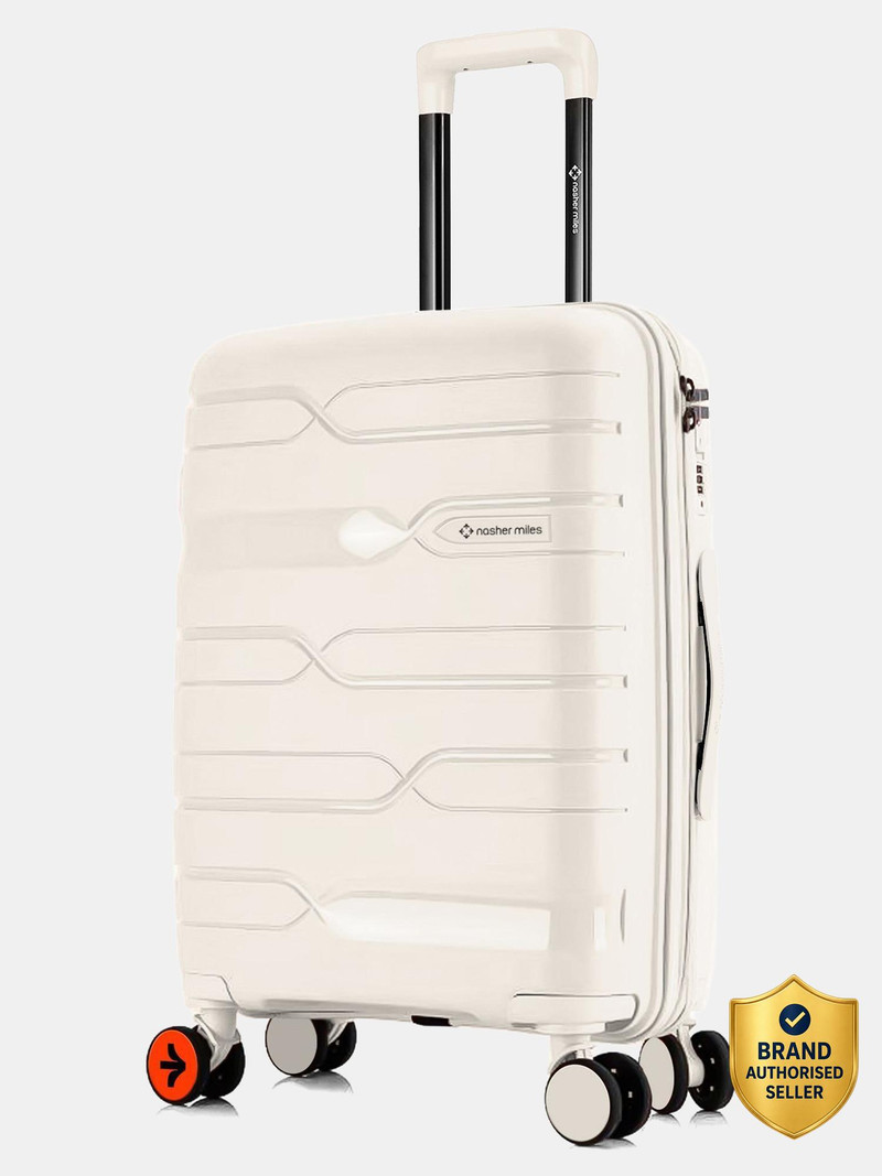 Nasher Miles NASHER MILES Medium Check-in Suitcase (65 cm) 8 Wheels - Paris Polypropylene 24 inch Hard-Sided Spinner Trolley Bag for Travel \u0026 Business