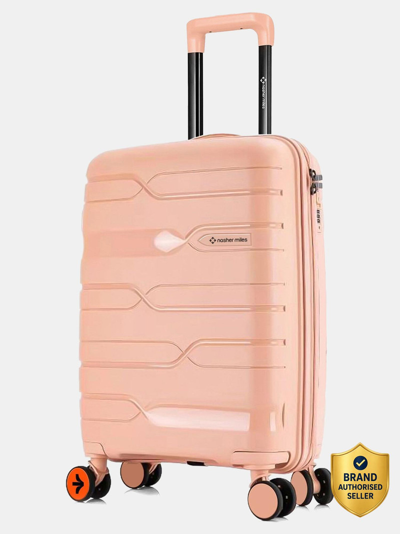 Nasher Miles NASHER MILES Paris Polypropylene 24 inch Hard-Sided Spinner Trolley Bag for Travel & Business Check-in Suitcase 8 Wheels - 24 inch