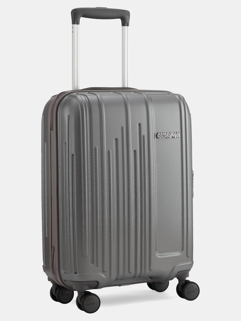 American Tourister AMERICAN TOURISTER Small Cabin Suitcase (56 cm) 8 Wheels - HAMILTON - Silver