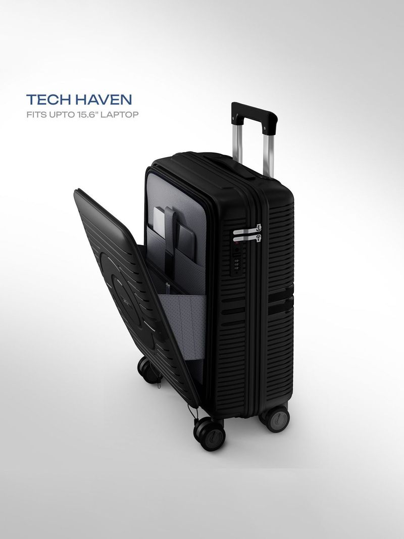 SAFARI Trident 57 Black 8-Wheel Cabin Suitcase 57cm - Image 3