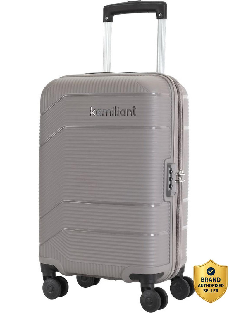 KAMILIANT by American Tourister Small Cabin Suitcase (55 cm) 8 Wheels - ARMOR - Grey