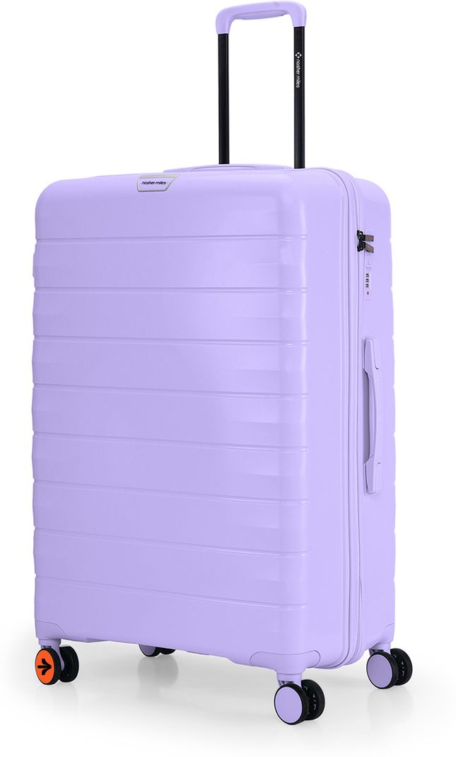 Nasher Miles NASHER MILES Large Check-in Suitcase (75 cm) 8 Wheels - Vienna Hard-Sided Polypropylene Check-in Luggage Purple 75cm Trolley Bag - Purple