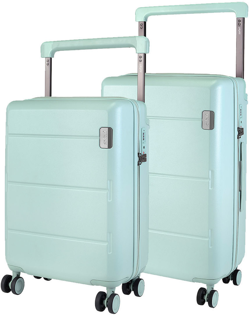 Safari SAFARI Hard Body Set of 2 Luggage 8 Wheels - Horizon - Blue