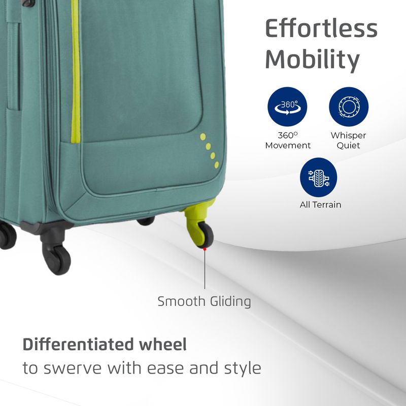 STAR 55/65/75 4W Luggage Set of 3, Green - Image 6